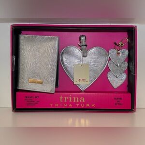 Trina Turk 3Pc Silver Travel Set
